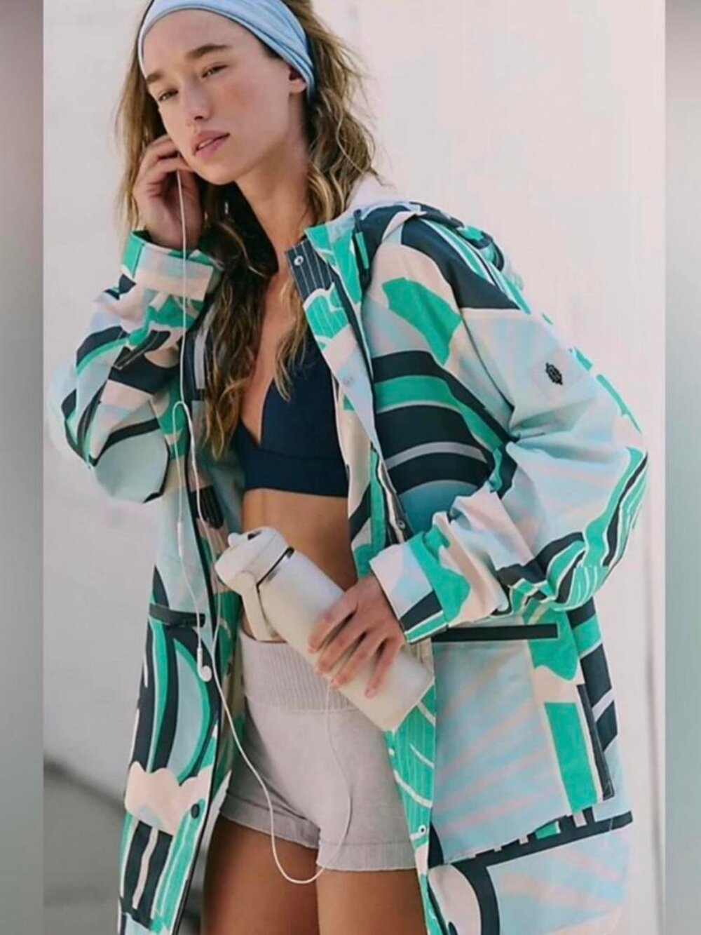 NWT Free People Singin in the Rain Packable Raincoat Small